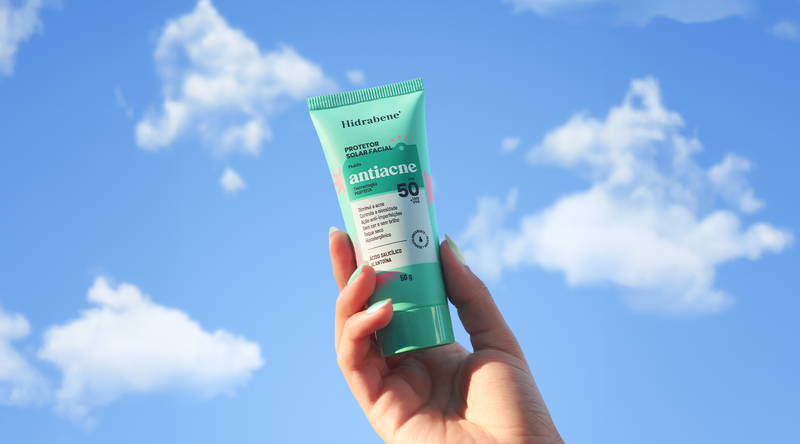 Protetor Solar Facial Antiacne FPS 50: cuidado para peles oleosas
