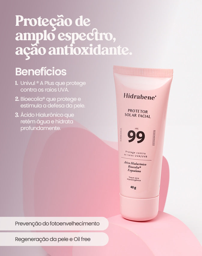 PROTETOR SOLAR FACIAL FPS 99