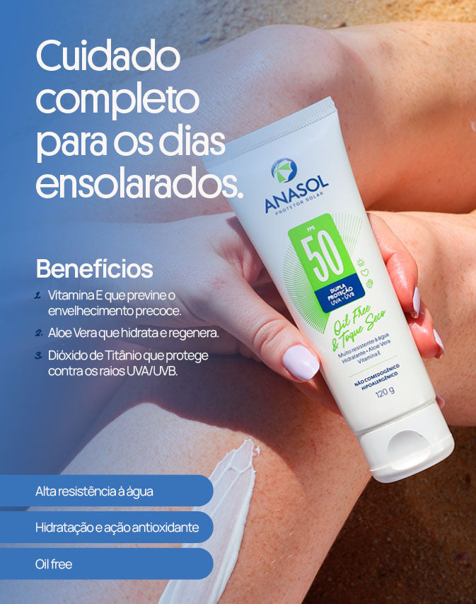 Anasol protetor solar corporal  loção fps 50