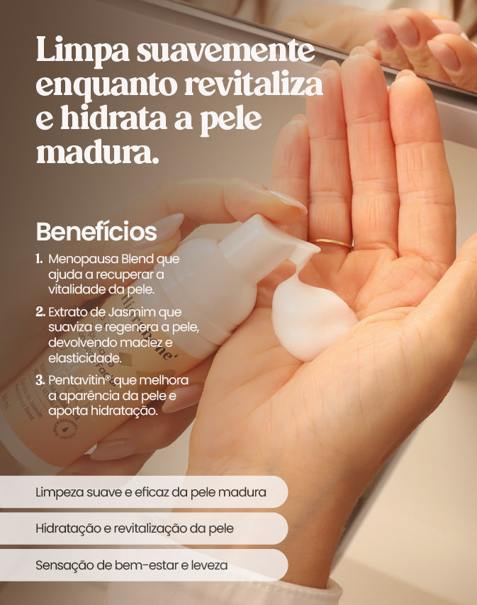 ESPUMA DE LIMPEZA SUAVE PELE MADURA