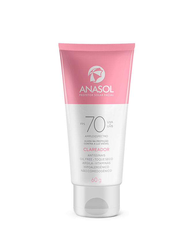 ANASOL PROTETOR SOLAR FACIAL FPS 70 CLAREADOR