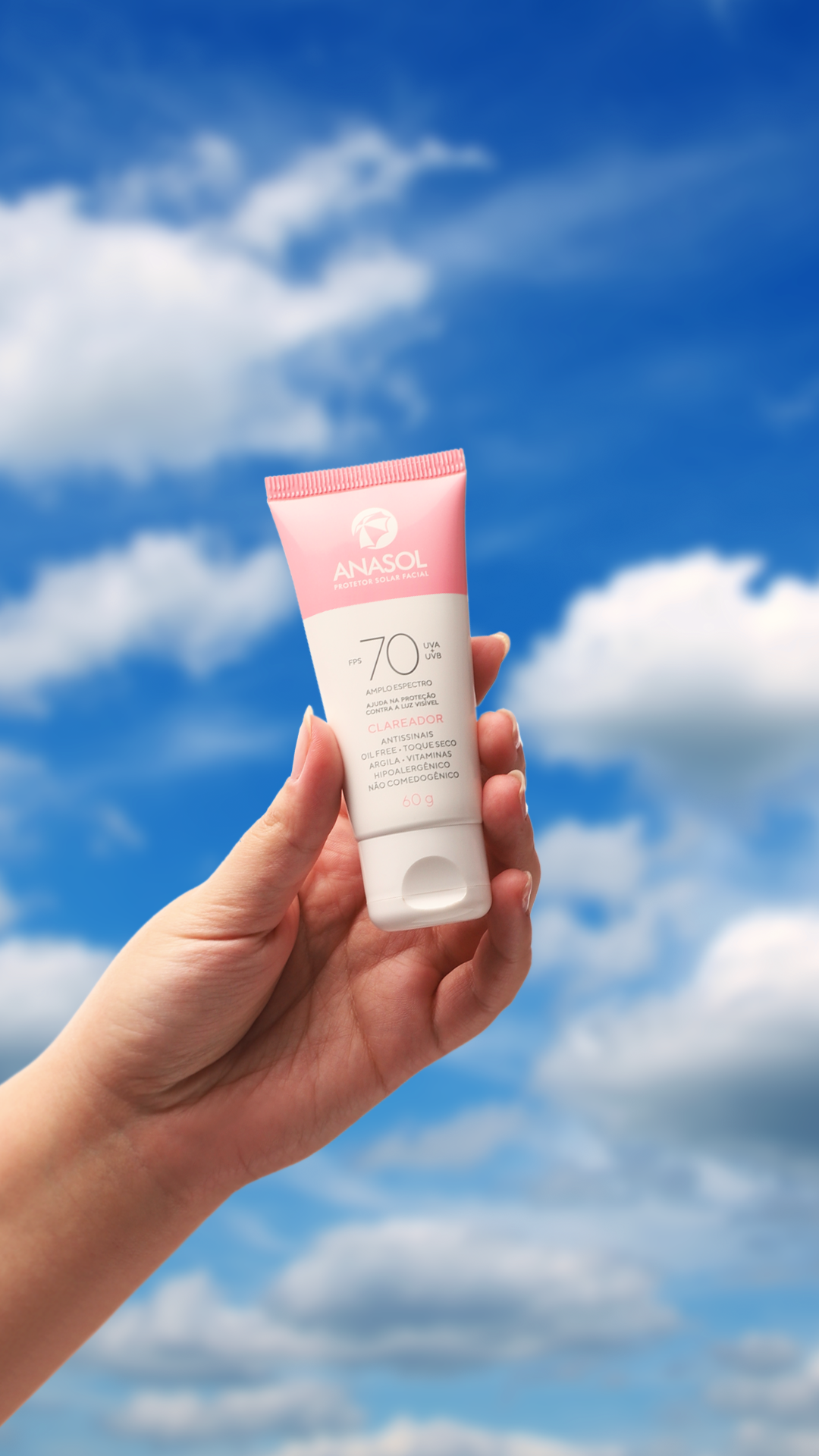 ANASOL PROTETOR SOLAR FACIAL FPS 70 CLAREADOR