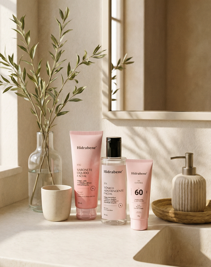 Kit skincare controle de oleosidade e poros
