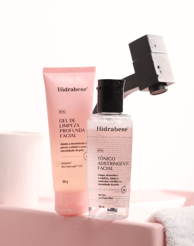 Duo limpeza e preparação pele oleosa