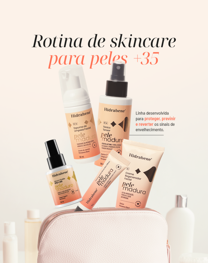 Kit skincare diário para pele madura