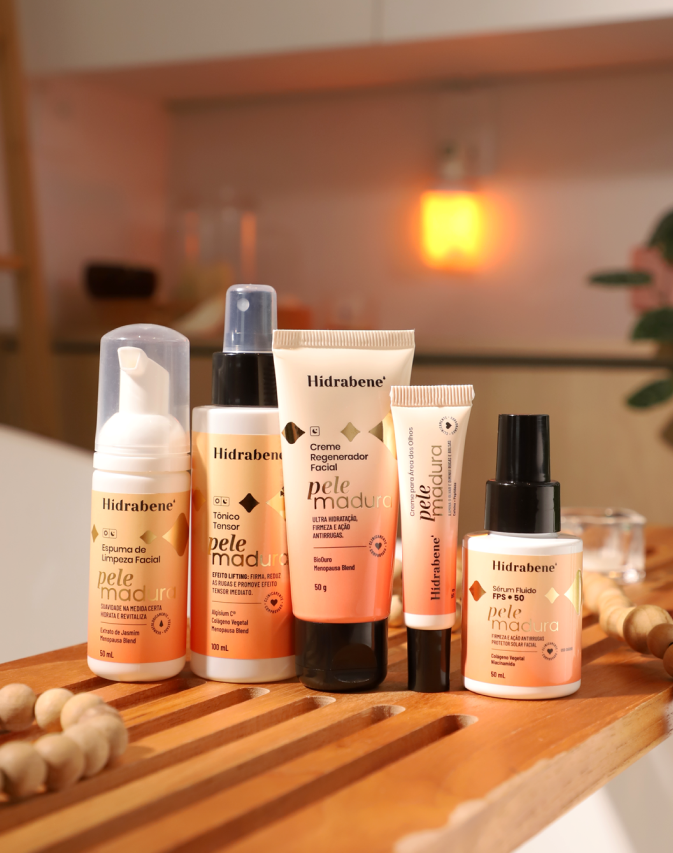 Kit skincare diário para pele madura