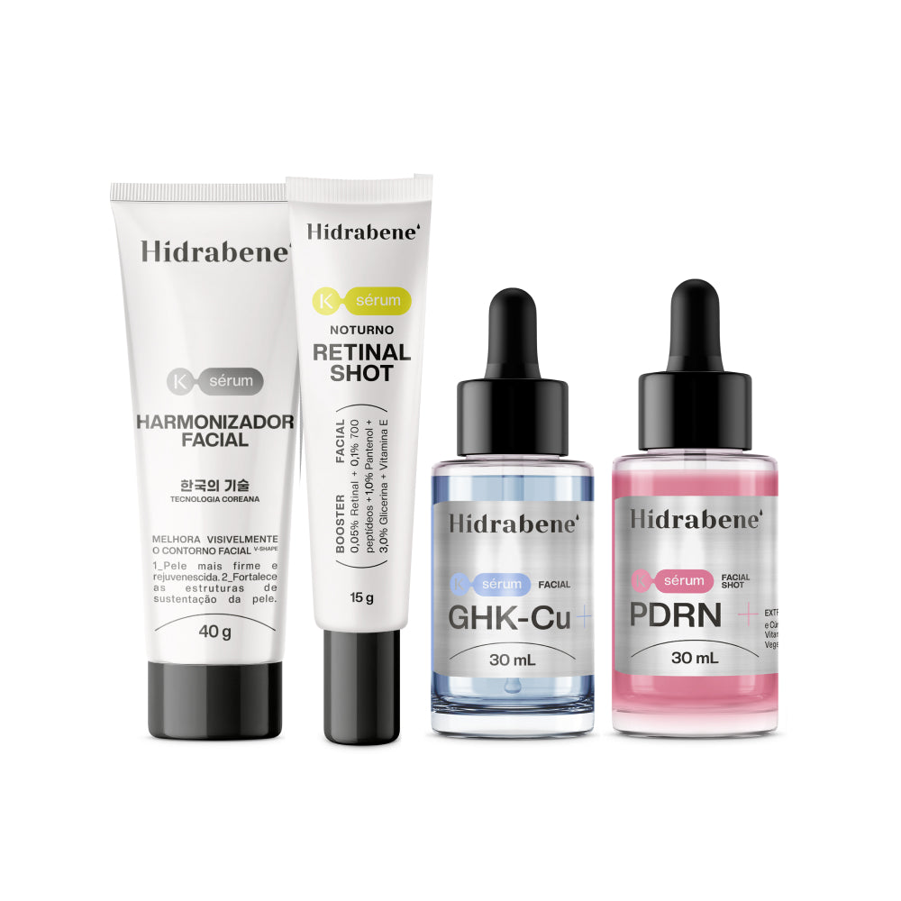 KIT GHK-CU + PDRN + HARMONIZADOR FACIAL + RETINAL SHOT