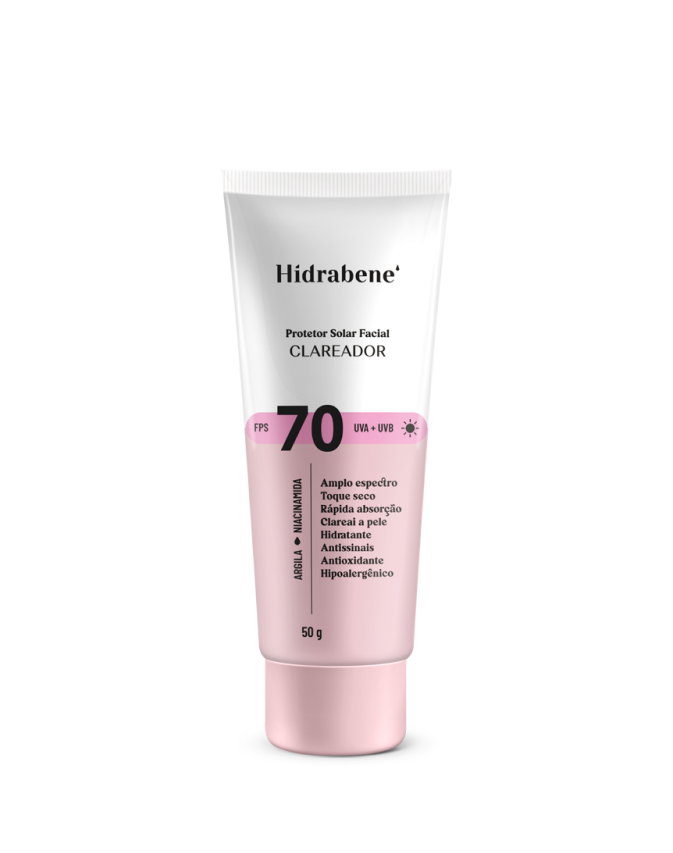 PROTETOR SOLAR FACIAL FPS 70 CLAREADOR
