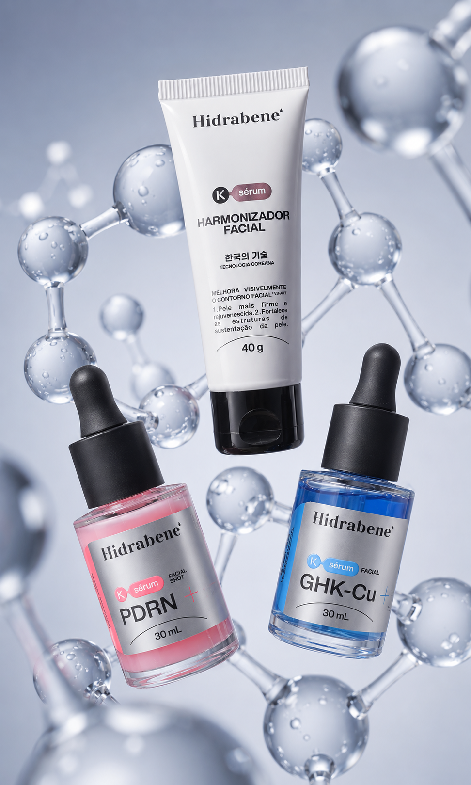 Kit 3 Séruns – PDRN, GHK-Cu e Harmonizador