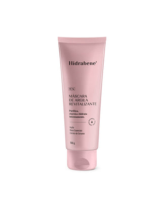 Bisnaga da Máscara de Argila Revitalizante Hidrabene 100g em fundo branco