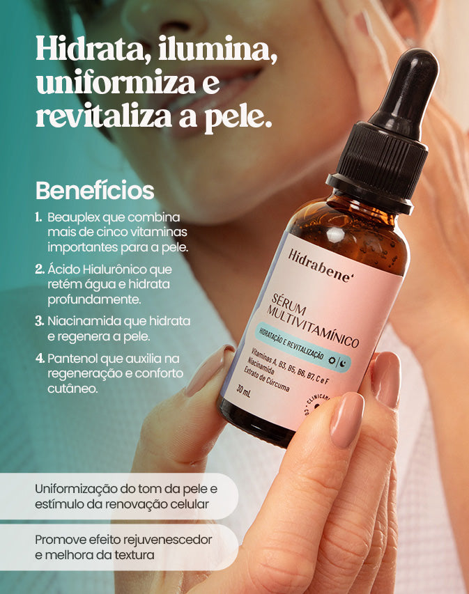 SÉRUM FACIAL HIDRATANTE MULTIVITAMÍNICO