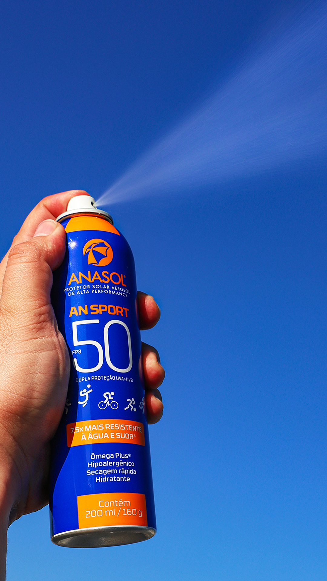 ANASOL PROTETOR SOLAR CORPORAL AEROSOL AN SPORT FPS 50