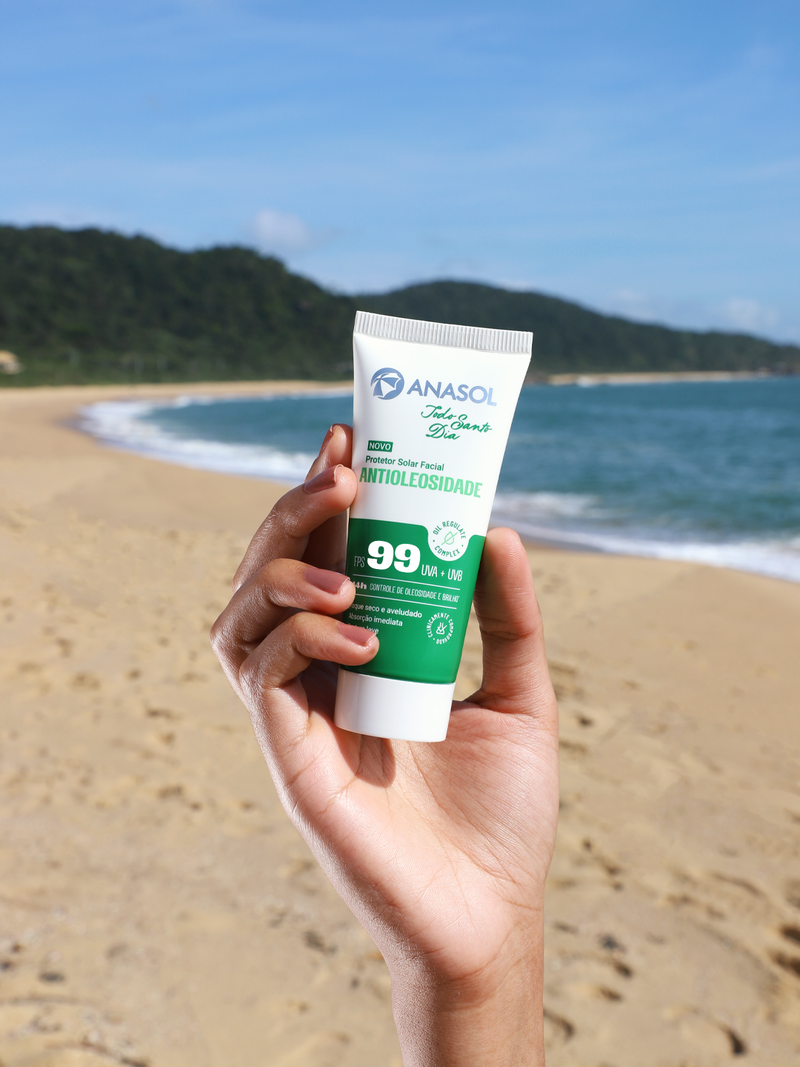 ANASOL PROTETOR SOLAR FACIAL TODO SANTO DIA - ANTIOLEOSIDADE FPS 99 – 40G