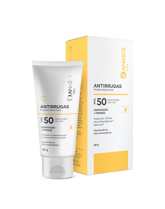 ANASOL VISO PROTETOR SOLAR FACIAL ANTIRRUGAS FPS 50
