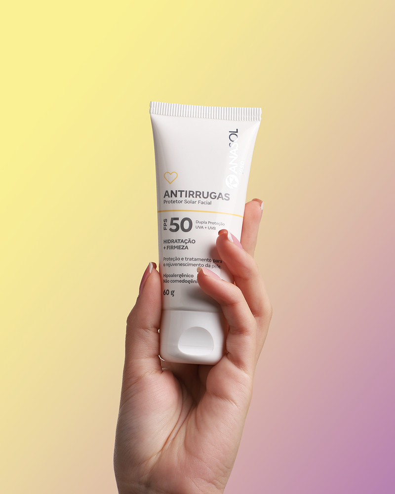 ANASOL VISO PROTETOR SOLAR FACIAL ANTIRRUGAS FPS 50