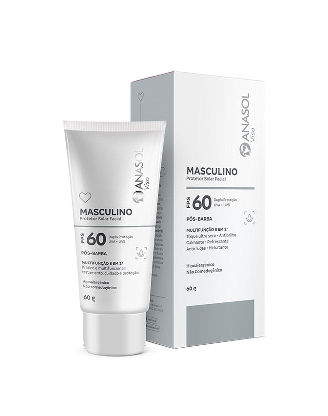 ANASOL VISO PROTETOR SOLAR MASCULINO FPS 60