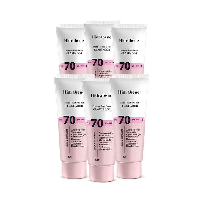 Bisnaga do Protetor Solar Facial FPS 70 Clareador