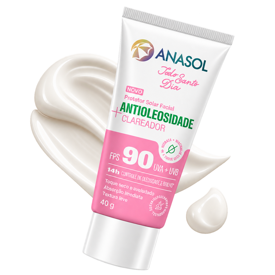 Bisnaga do Anasol Todo Santo Dia Clareador FPS 90, 40 g.